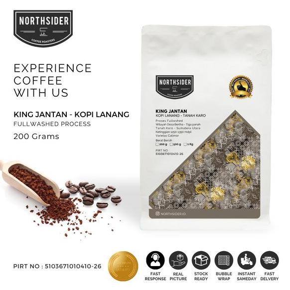 

BL BIJI KOPI ARABIKA KING JANTAN TANAH KARO 200GR NORTHSIDER COFFEE