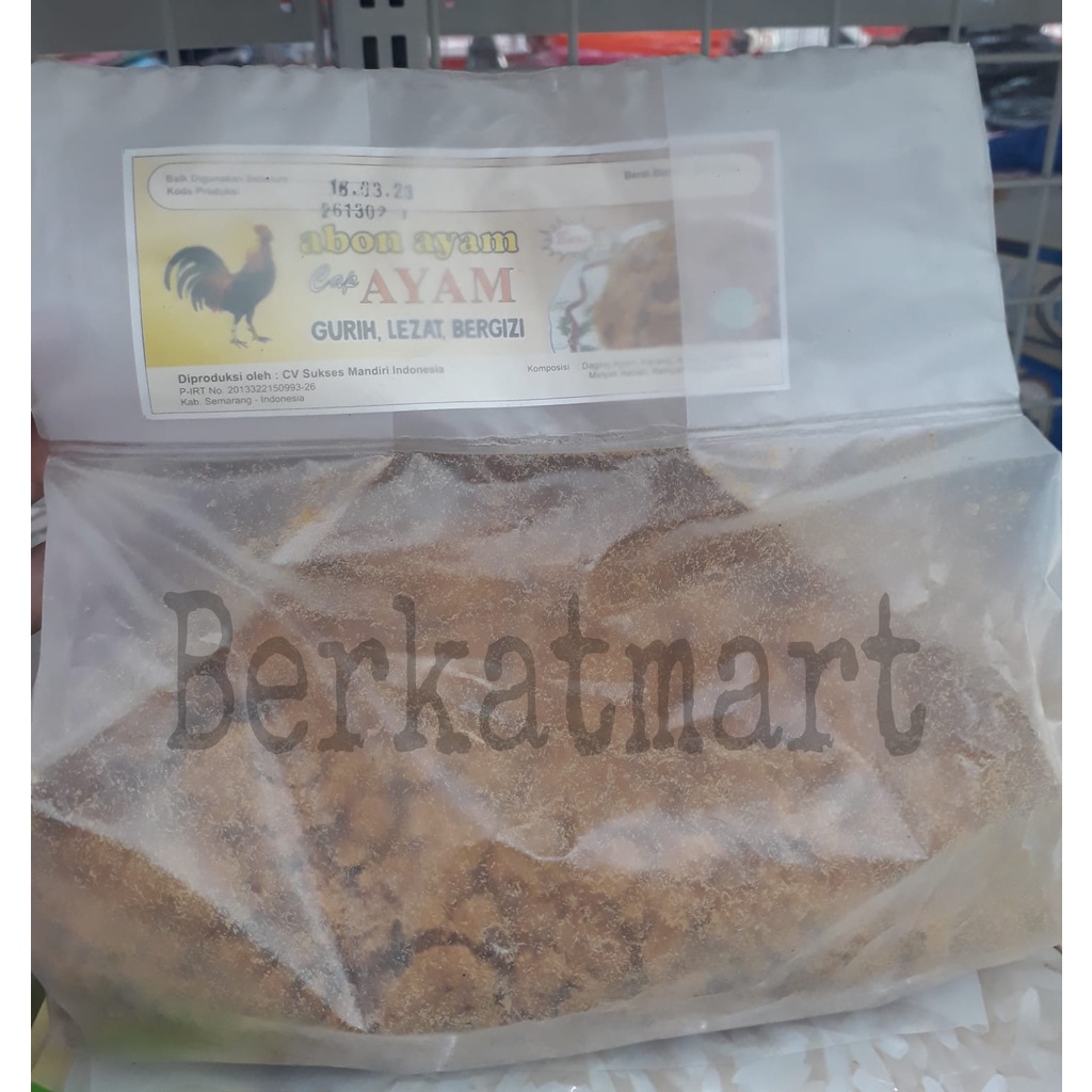 Abon Ayam cap Dua Ayam kemasan 500 gr