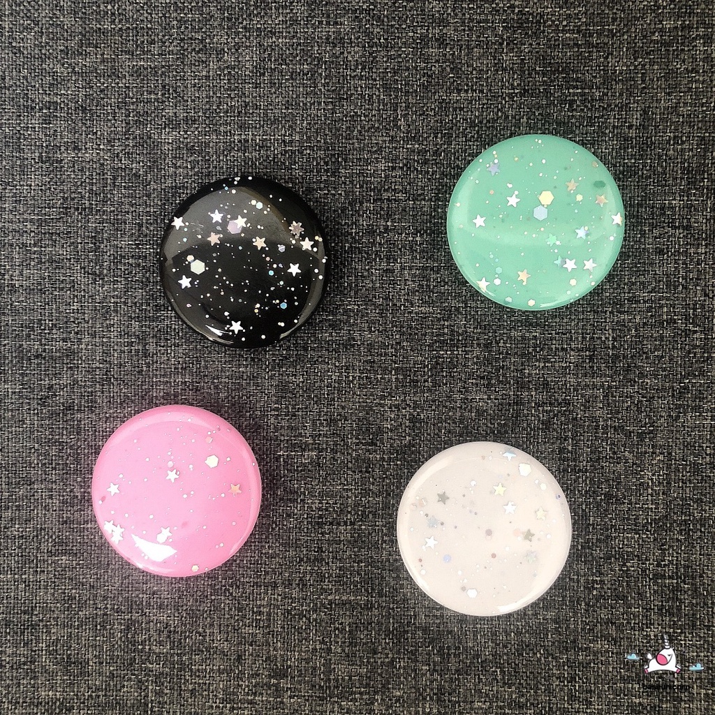 Popsocket Glitter Bling Bentuk Bintang Warna Permen Macaron Untuk Handphone