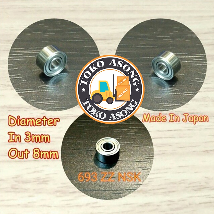 Bearing kecil tamiya 693 zz NSK 8 mm 3 Bering 8mm 3mm  693 zz NSK 8