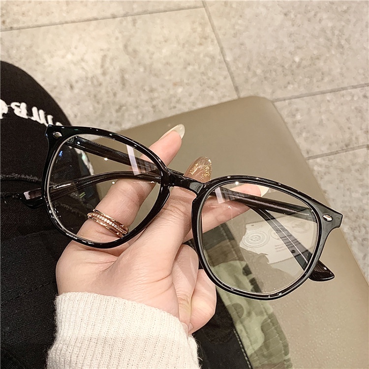 Fashion Retro Anti Radiation Blue Light Rice Nail Irregular Eyeglass