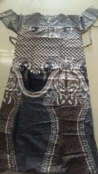 Baju Gamis Batik Wanita - Baju Batik Gamis Allsize Jumbo Model Terbaru Mix Embos