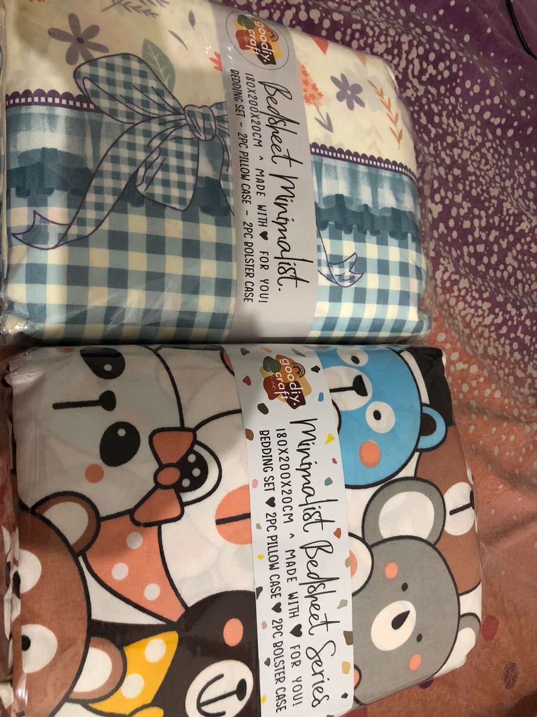 Sprei Aesthetic Pastel Fuschia / Pink Fanta - Goodiy Craft