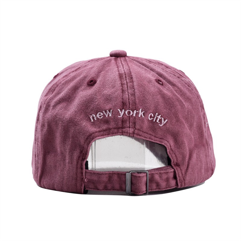 Topi Baseball Adjustable Motif Bordir New York Themed Gaya Hip Hop Untuk Pria Dan Wanita