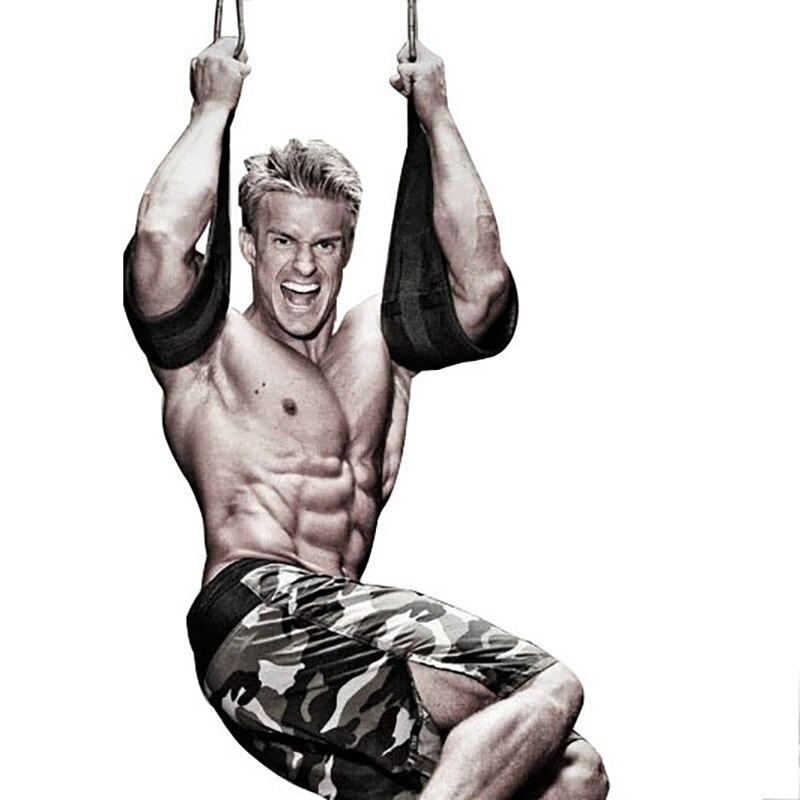 Diposlong Sling Strap Latihan Ab Pull Up Pintu Hanging Belt Chin Up Sit Up Bar Muscle Training -