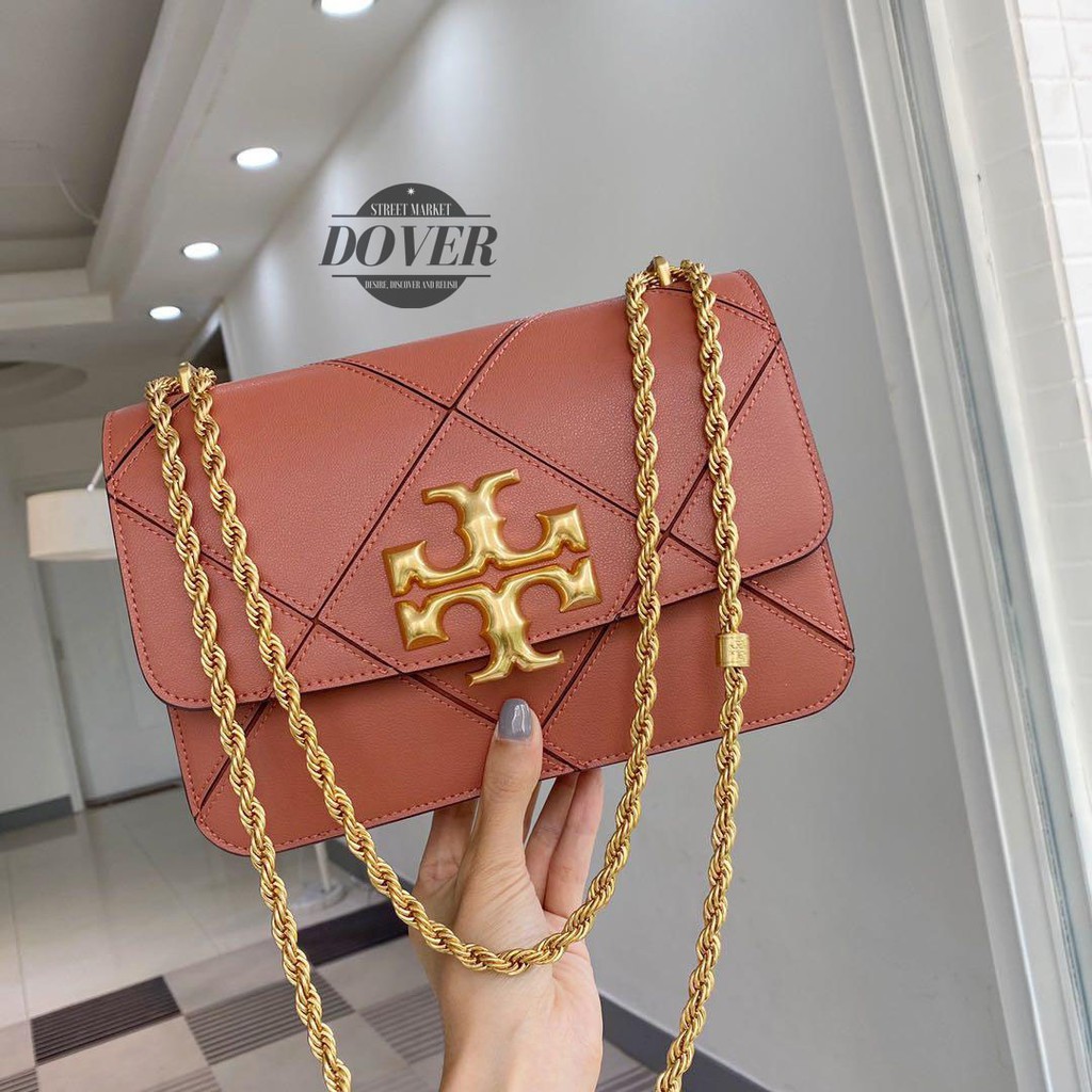 Tory Burch Shoulder Bag Eleanor Diamond Amaranth - ORIGINAL 100%