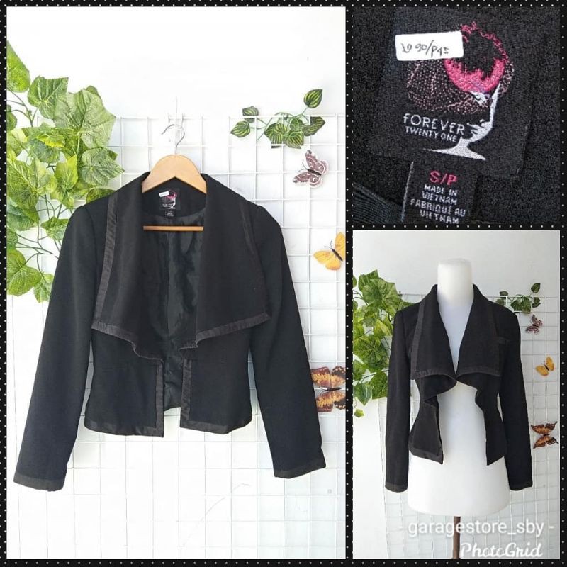 black blazer f21