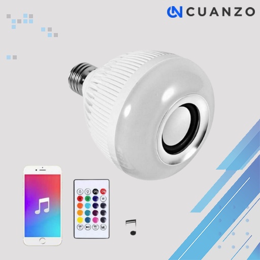 Lampu Speaker Bluetooth Bohlam / LED RGB E27 12W dengan Bluetooth Speaker 2 in 1 / Bohlam LED Lampu Disko Warna Warni / Lampu LED Speaker Suara Jernih Tiktok Remote Control Bisa Ganti Warna / Lampu Rgb Led Hias Kamar Murah Original