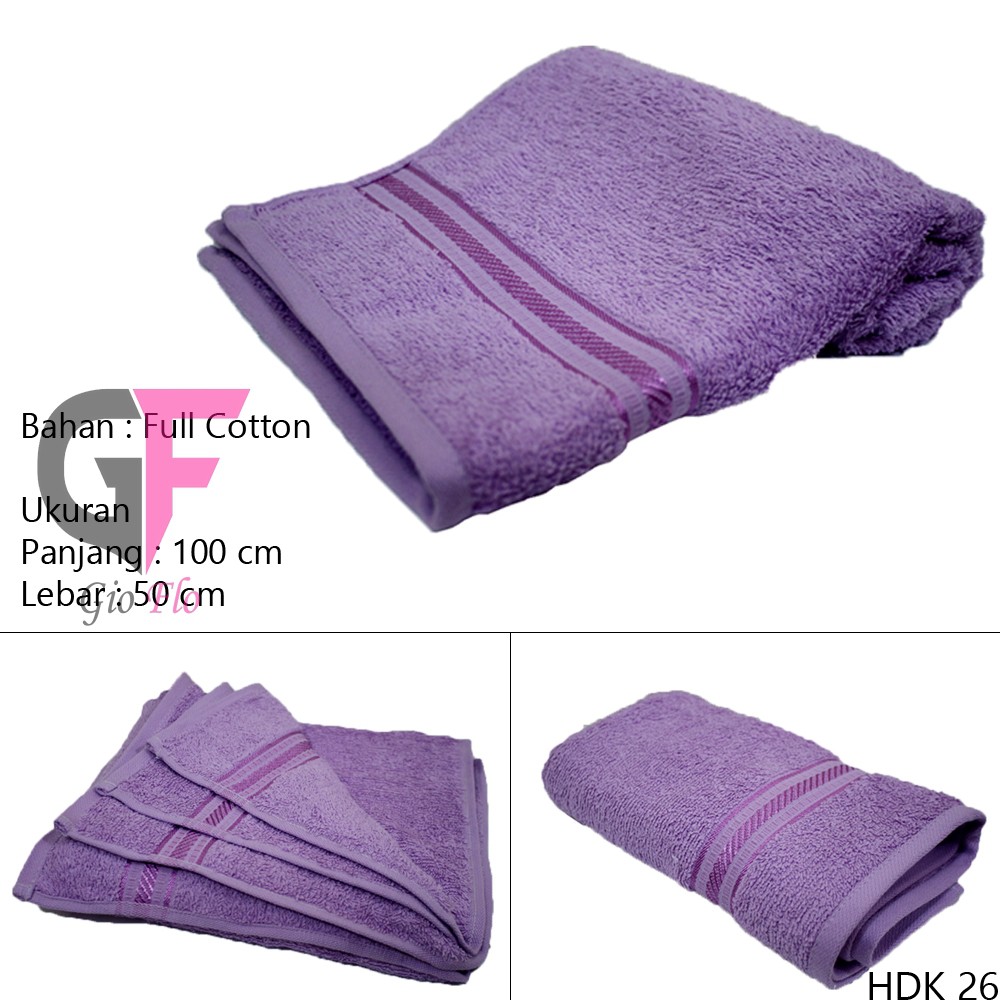 GIOFLO Handuk Mandi Pria Light Purple / HDK 26