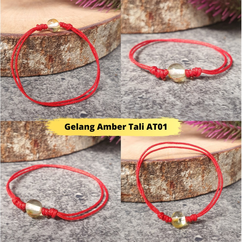 Gelang Amber Tali Anak dan Dewasa Adjustable AT01