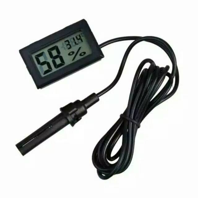 Mini LCD Digital Thermometer Hygrometer Temperature Mesin Tetas Telur dengan kabel.
