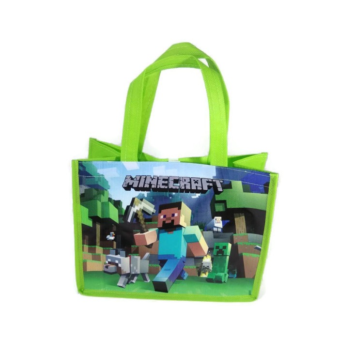 Tas Ultah Minecraft Terlaris Tas Souvenir Ulang Tahun Mainkraf Goodie Bag Mine craft Ter Murah