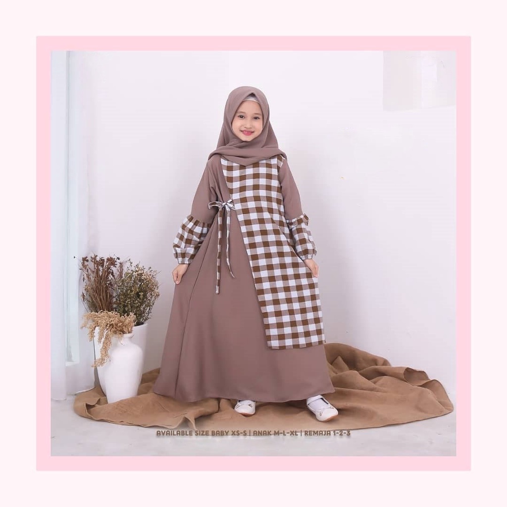 Gamis Anak Perempuan Usia Remaja Umur 10 11 12 13 Tahun Shaqeena Syar' Gamis Anak Usia 8-12 Tahun