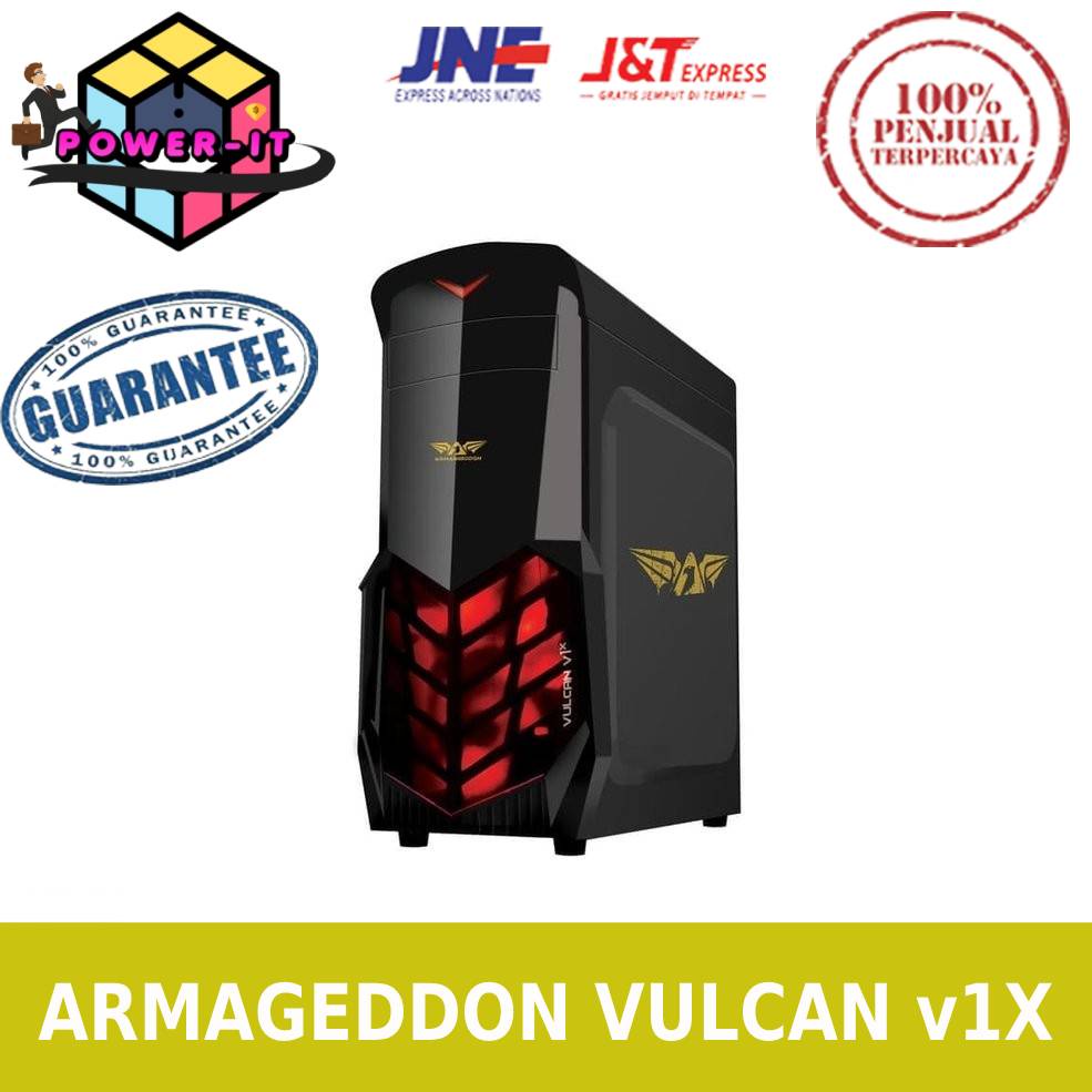 casing pc komputer gaming armageddon vulcan V1x