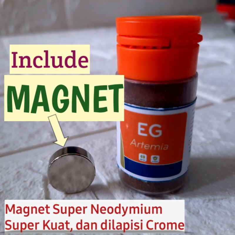 EG Artemia 10gr Sep-art tecnology INVE nempel magnet pakan burayak cupang guppy