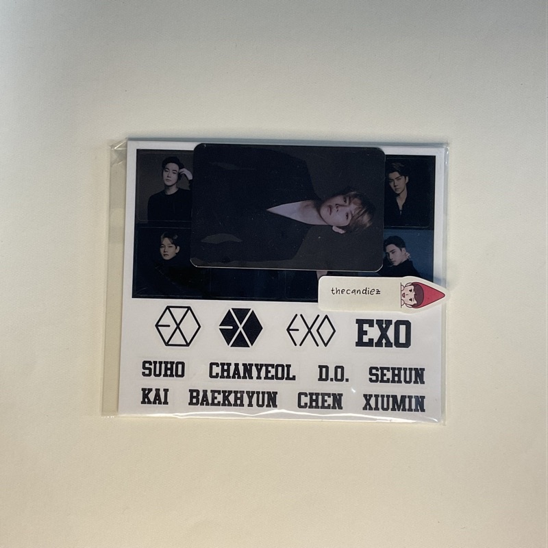 EXO Photocard & Sticker Official LS ver 3 (Set, Baekhyun ver)