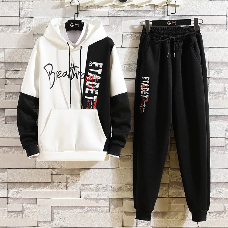 Baju Setelan Pria Hoodie + Celana Joger 1 Stel Breadthrough (A206-T749)