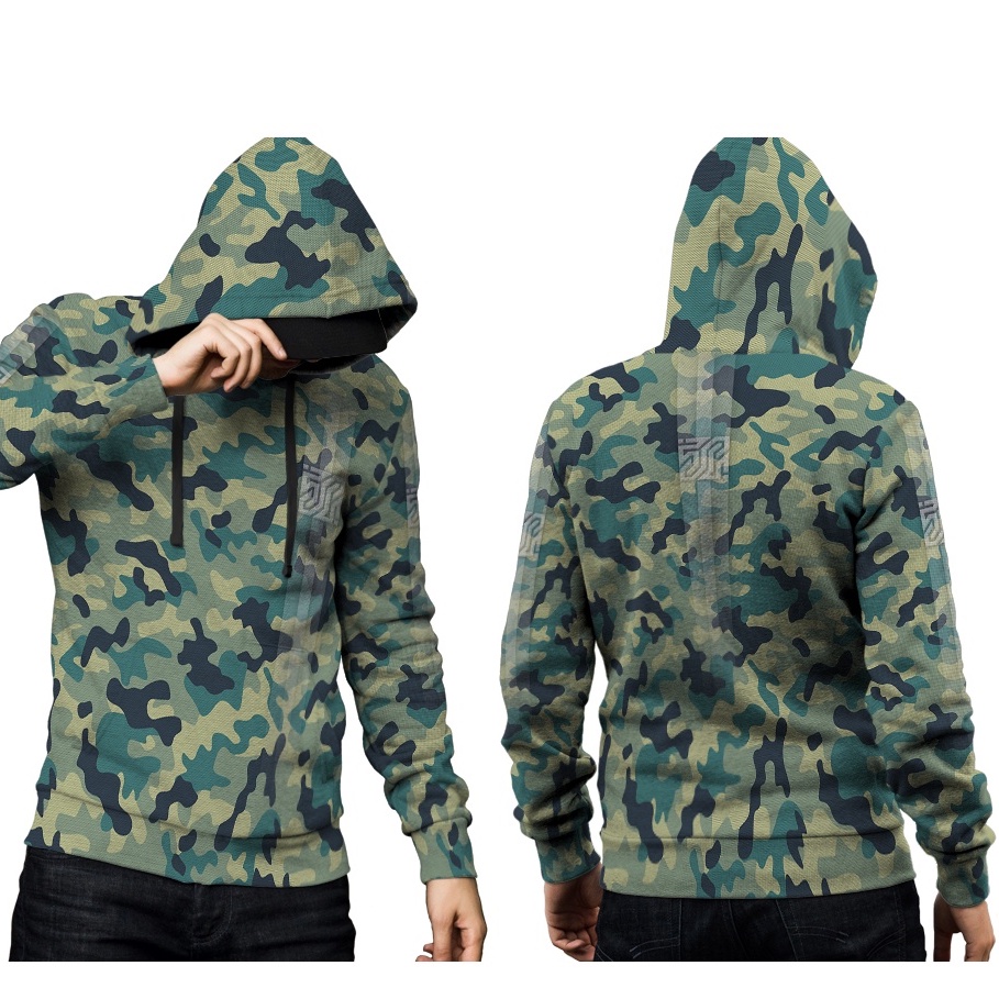 CAMO ARMY LORENG Hoodie Sweater Fullprint