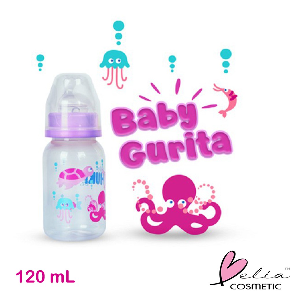 ❤ BELIA ❤ BABY HUKI Baby Bottle Animal Spongebob Series 60 mL 120 mL 240 mL | botol dot minum susu bayi HALAL