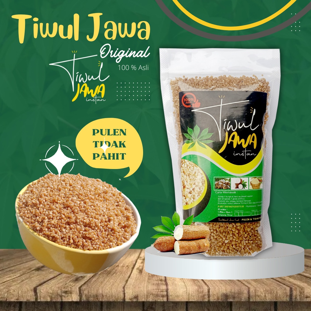 

Tiwul Instant Original Kualitas Premium 3 Tekstur Warna Kemasan 1 Kg