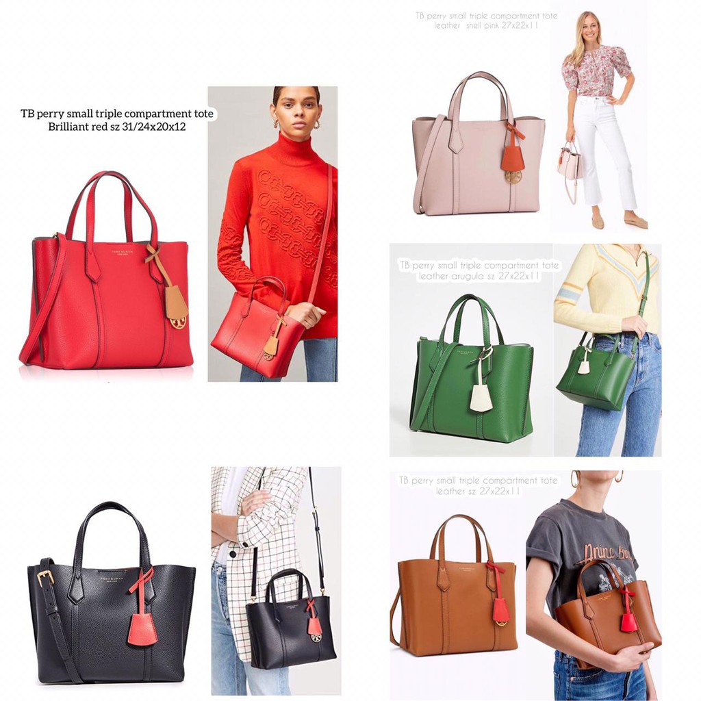 tas tory burch perry small tote arugula