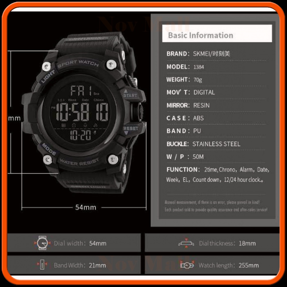 SKMEI Jam Tangan Sporty Digital Pria - 1384