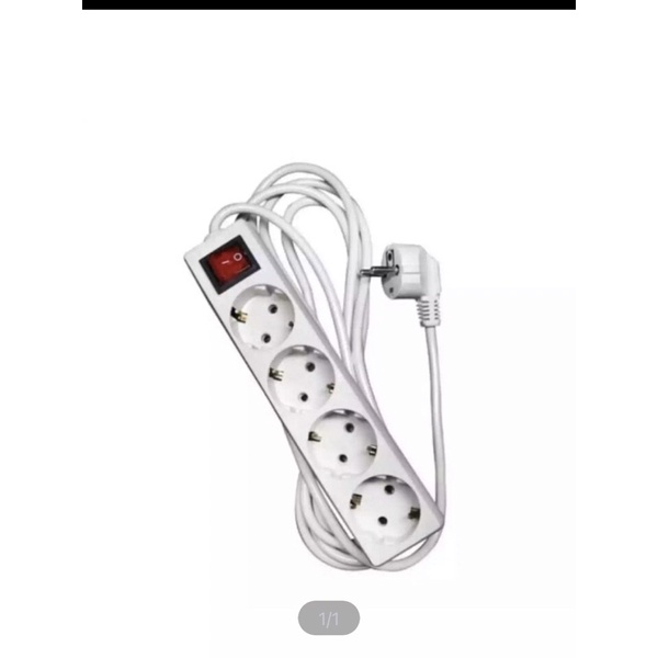 TERMINAL LISTRIK COLOKAN ON/OF 4 LOBANG PANJANG KABEL 5 METER/STOP KONTAK ON/OF 4 LOBANG KABEL 5M