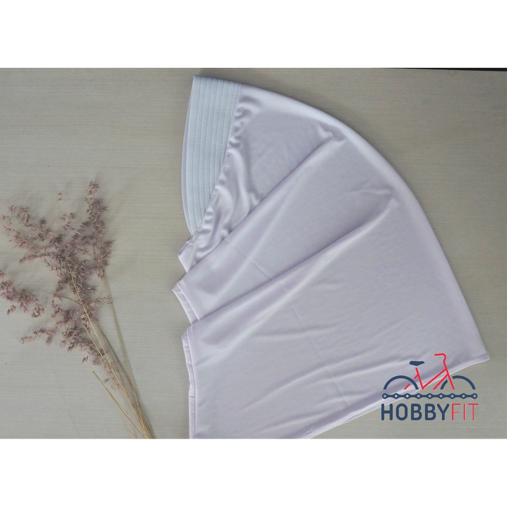 Jibab Sport Hijab Olahraga Jilbab Instan Running Lari Marathon Sepeda Fitness Gym Basket Outdoor-jilbab Putih