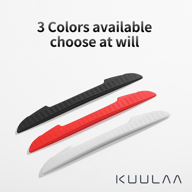 

KUULAA 4Pcs Strip Trim Pelindung Pinggiran Pintu Mobil Anti Tabrakan
