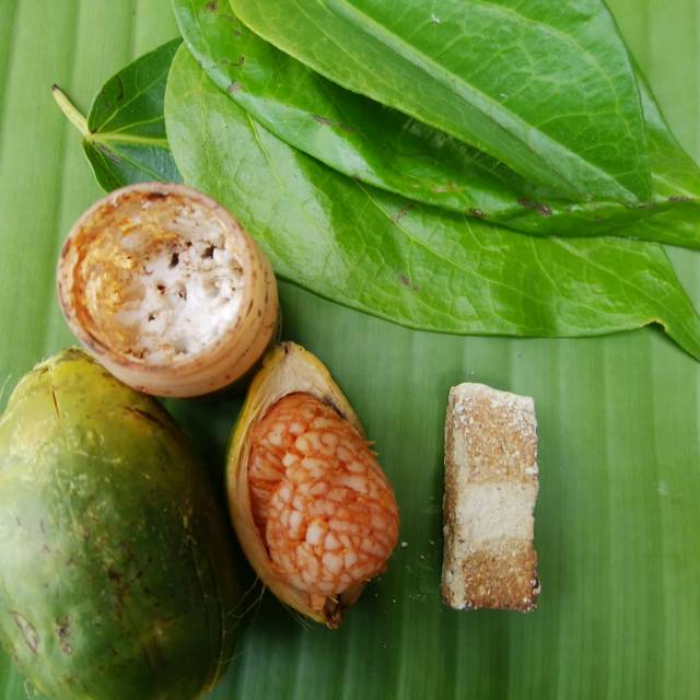 

Kinang Asli Jawa,Daun sirih, Gambir,Kapur sirih (injet),Buah pinang muda