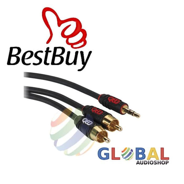 QED Profile Aux Jack to Phono cables 1m