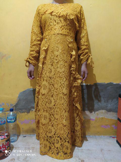 Maura Couple - Sania Ruffle Batik Couple Ori Ndoro Jowi Dnt Garansi.