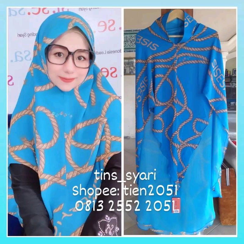 sisesa khimar sabika motif terbaru