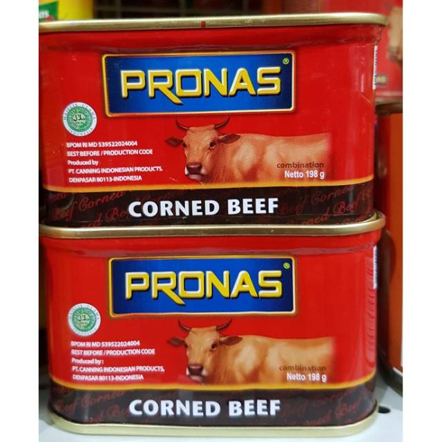 

PRONAS Corned Beef Kornet Daging Sapi 198gr