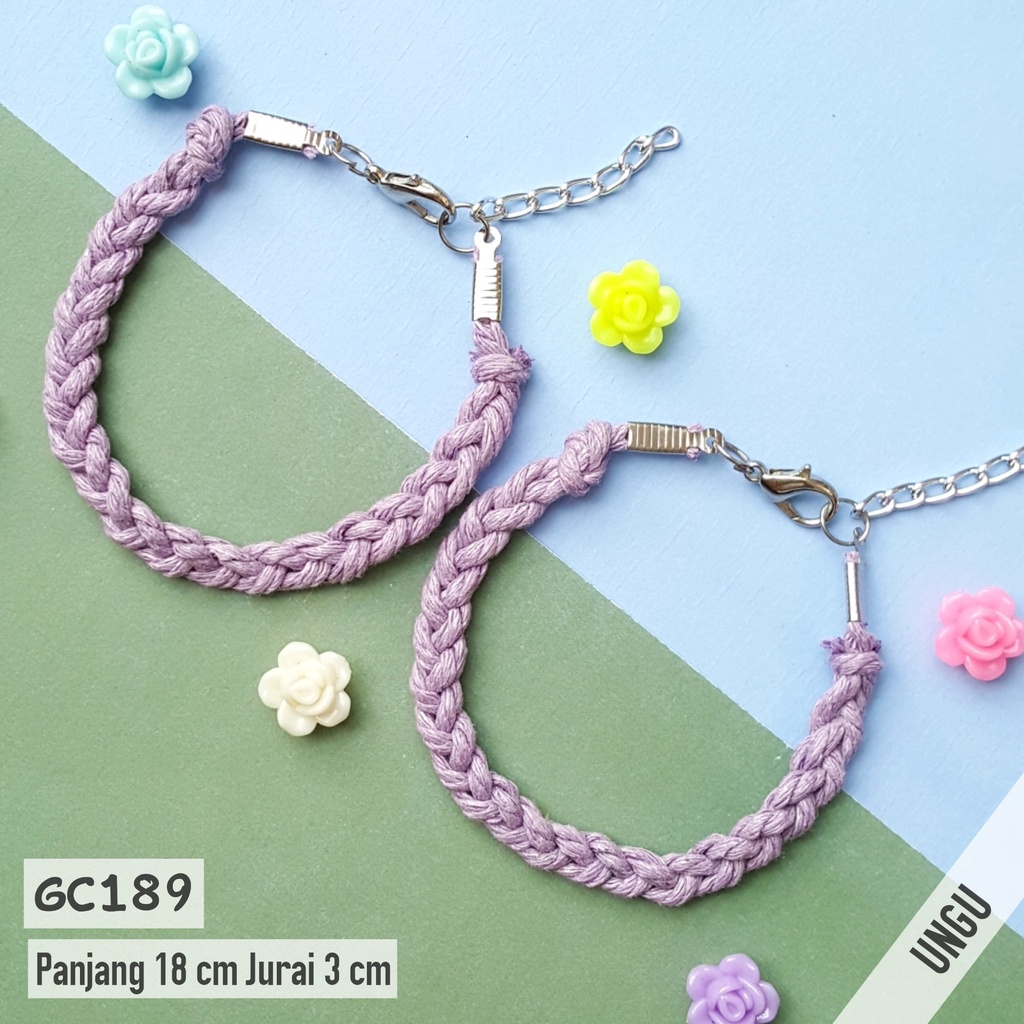 PGX Gelang Couple Tali Pasangan / Sahabat / Bestie Mutiara Aksesoris Wanita GC189