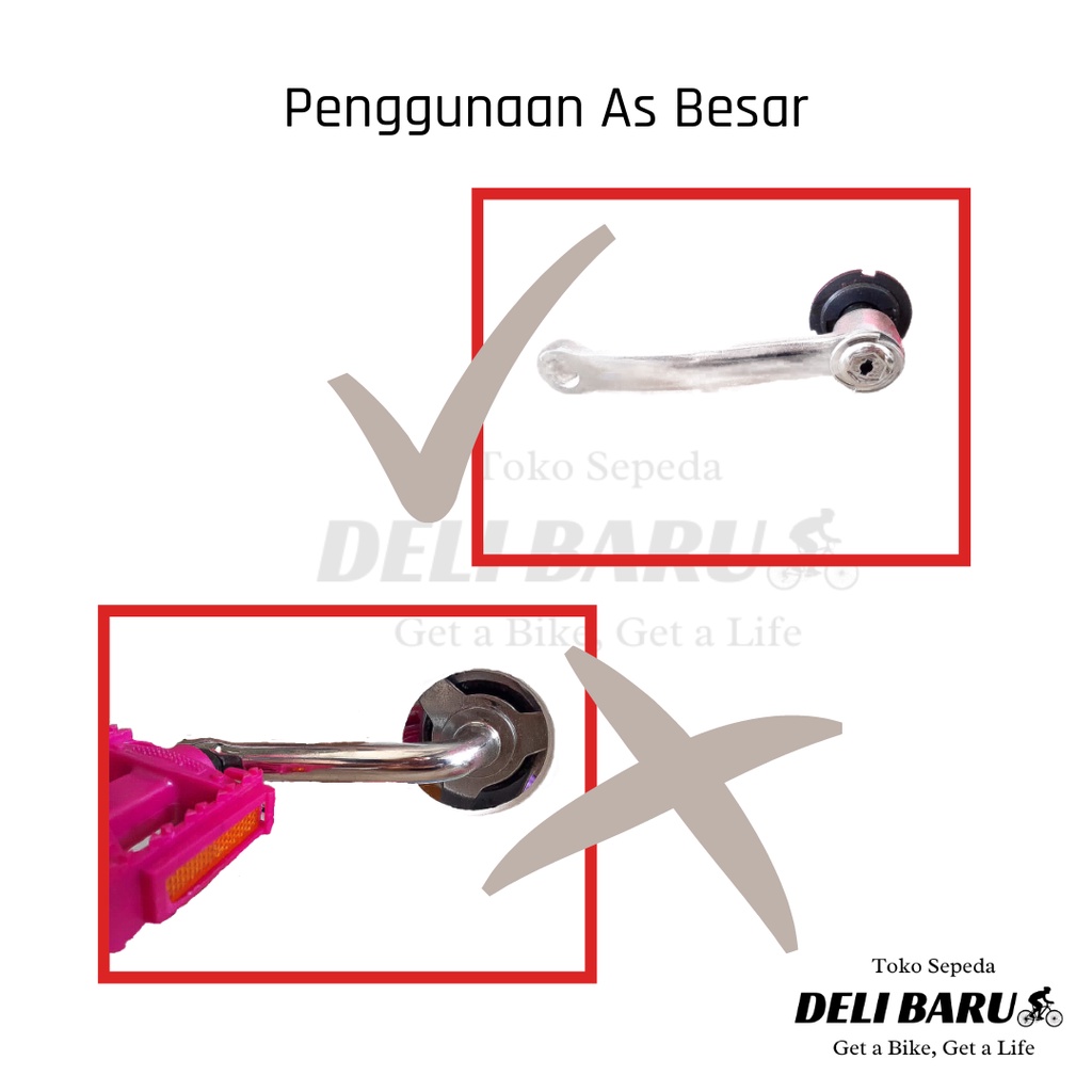 Genio Pedal as besar sepeda anak