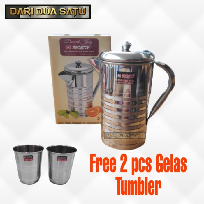 

Decent Jug Rosh Stainless Teko Air 2 Liter