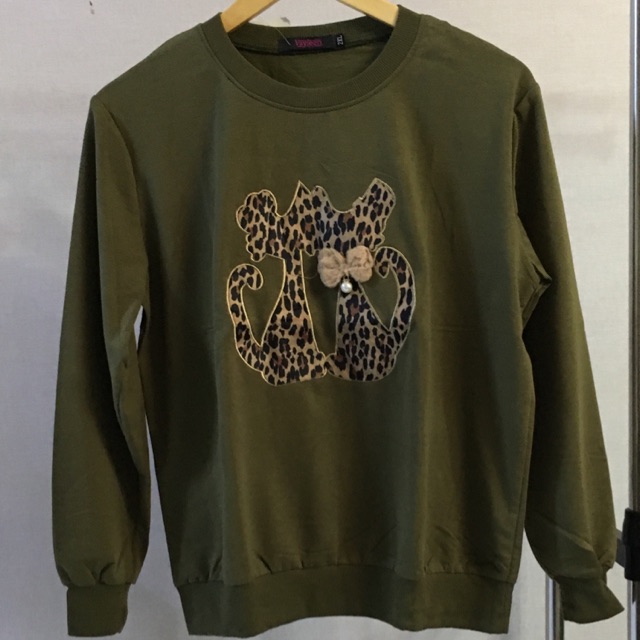 Atasan kaos import wanita gambar macan