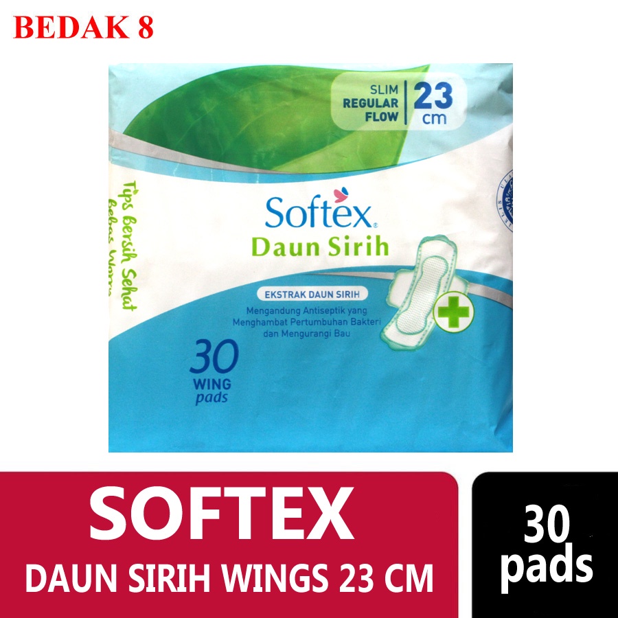 Softex Daun Sirih Wing 30/ Pembalut Wanita Softex Daun Sirih Wing 30