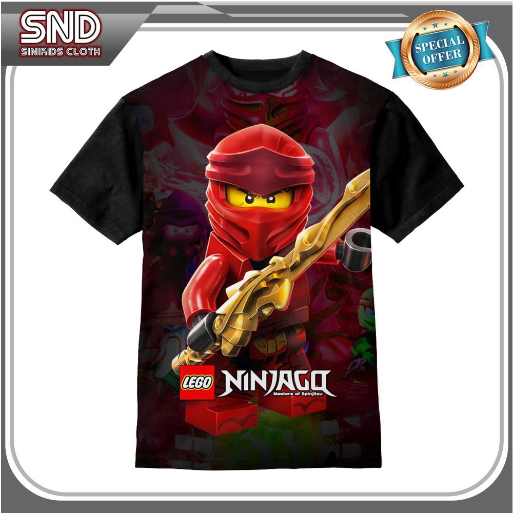 Kaos Anak Anime Lego Ninja Go figure Baju Anak Game Umur 1 12 Tahun SBL - Pakaian Anak Laki Laki Per