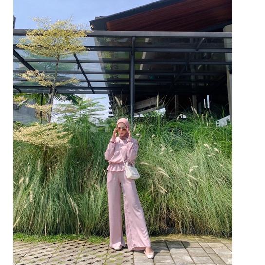 Terbaru.. ONE SET WANITA SIMPLE - SASHI ONE SET