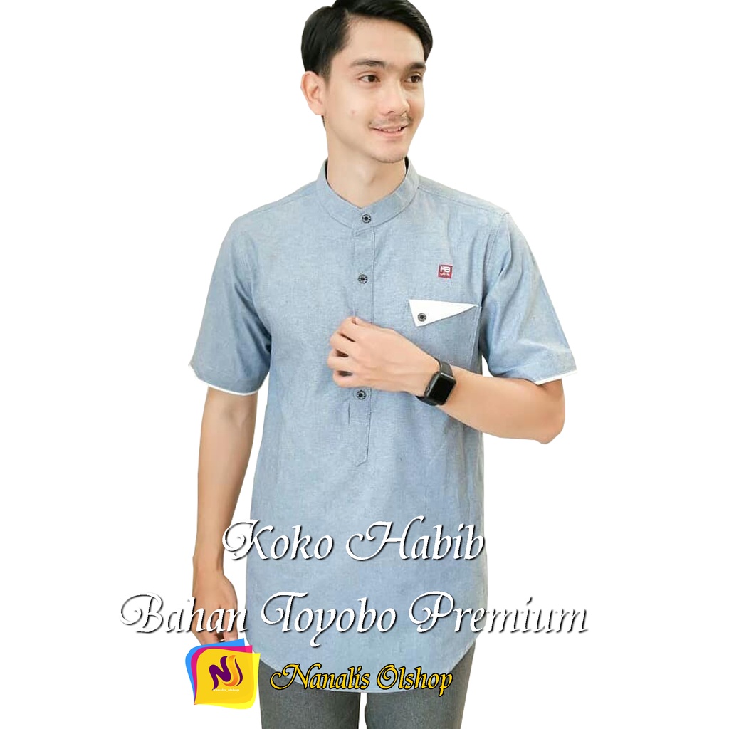 NANALIS OLSHOP - Koko Kurta Lengan Pendek Matt Katun  Adem Tebal Terlaris