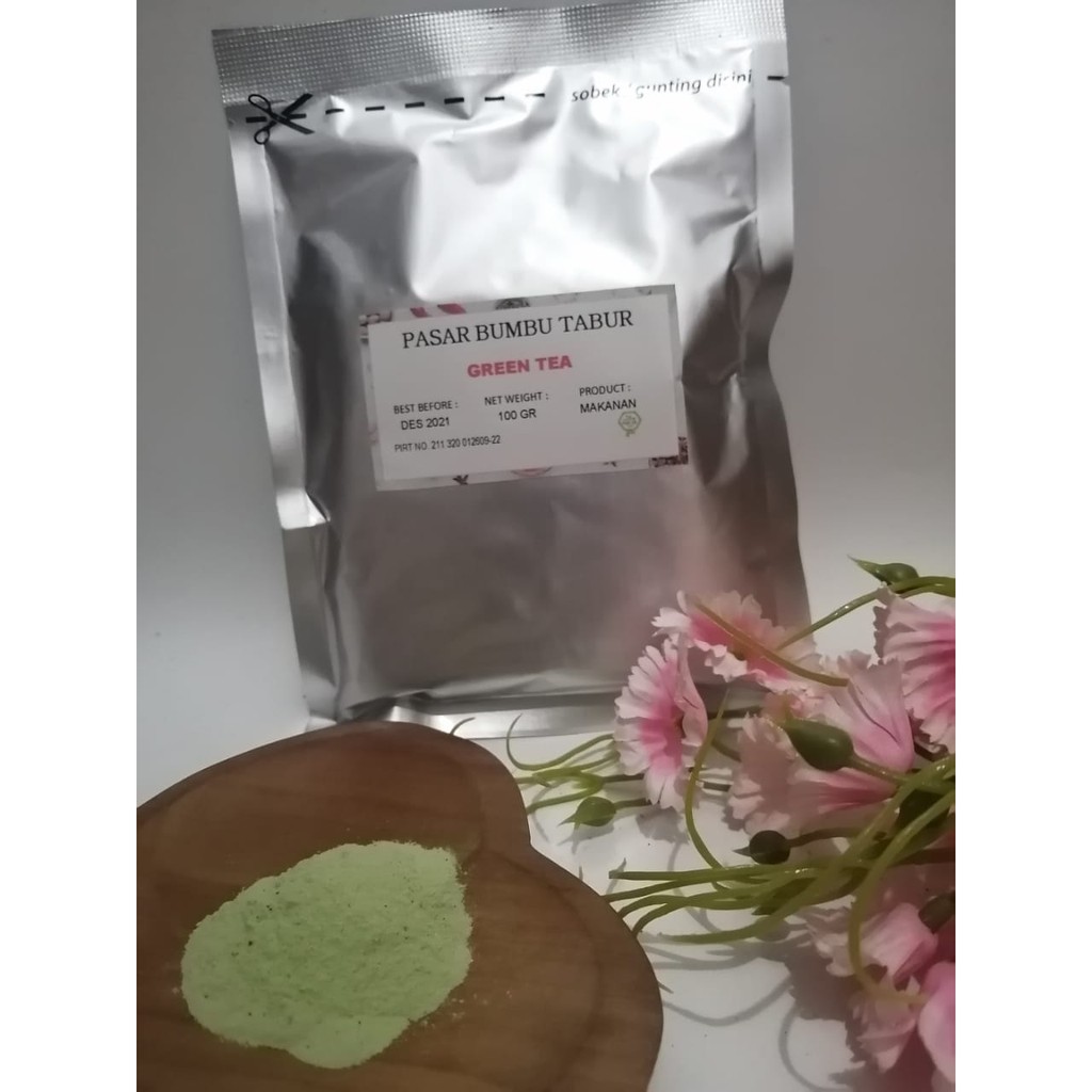 

BUMBU TABUR GREEN TEA 100 GR BUBUK MAKANAN ENAK MURAH HALAL