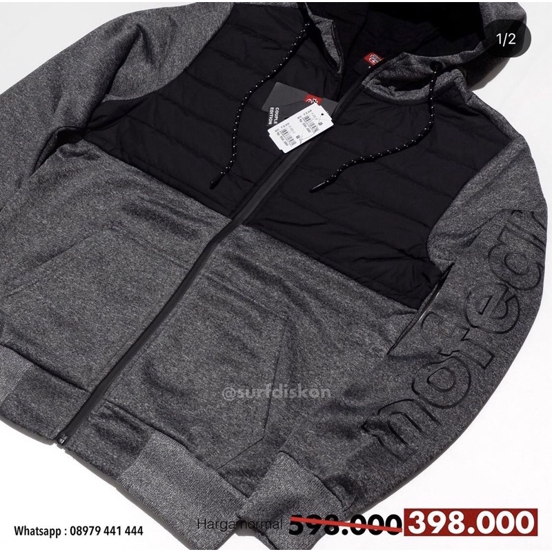 Jaket No Fear FP 0703 GY Grey Worm Original Planet Surf