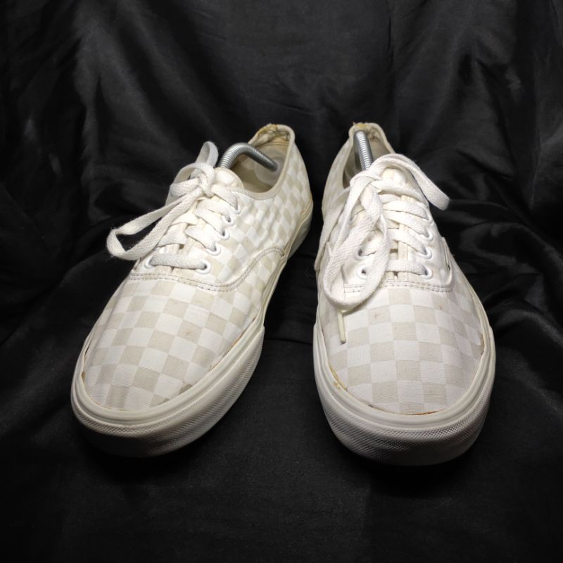 Sepatu Vans Authentic Checker White Size 47