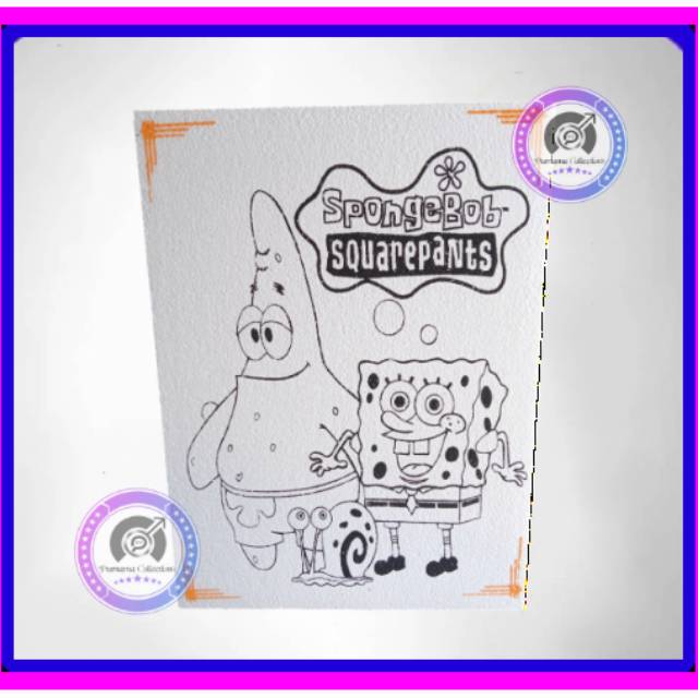 Purnamacollections77 Styrofoam Lukis Mewarnai 30x40 Spongebob Squarepant Shopee Indonesia