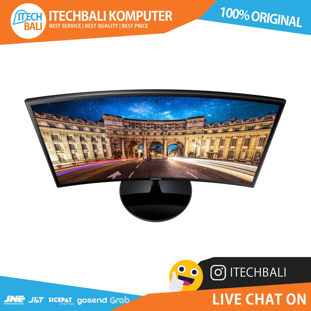 Monitor SAMSUNG S24C360 Curved Vga Hdmi  24 inch Monitor| ITECHBALI