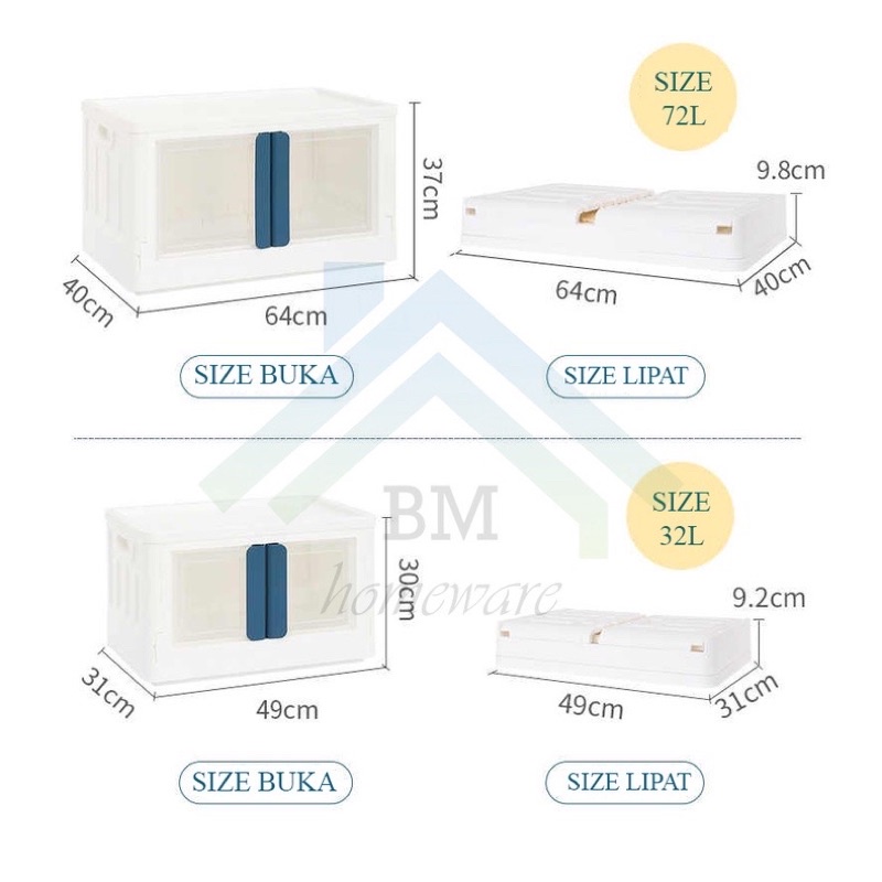 Lemari / Lemari Serbaguna / Lemari Pakaian / Kotak Serbaguna / Kotak Lipat / Fordable Storage Box