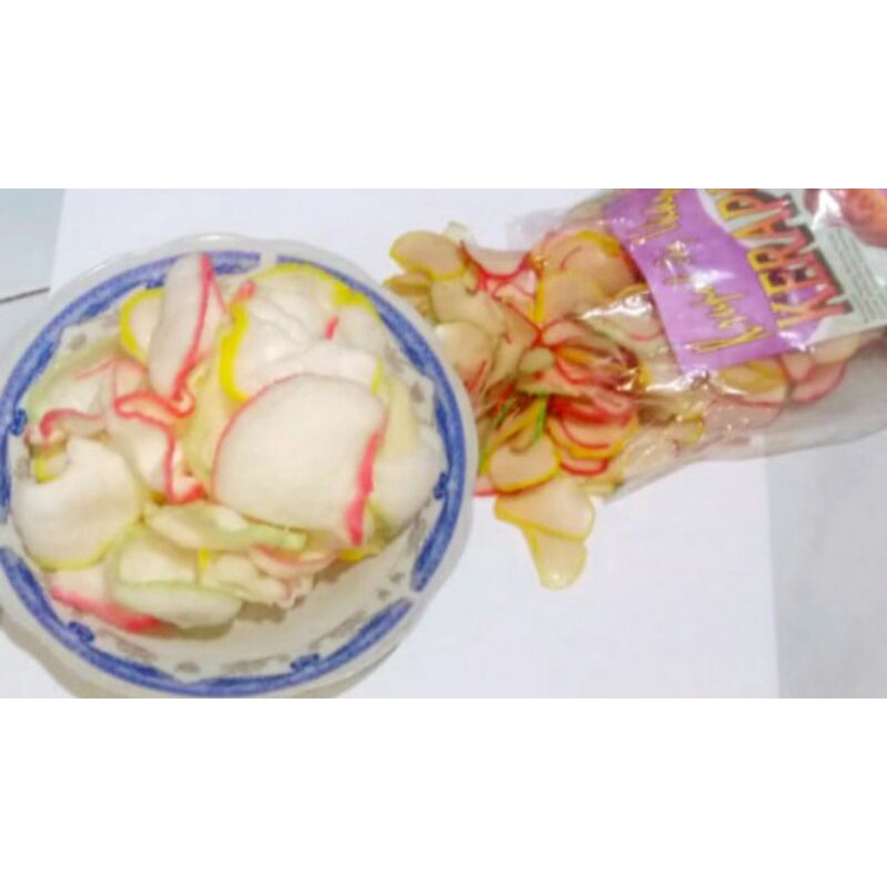 Krupuk Bawang /krupuk warna warni 250 gram