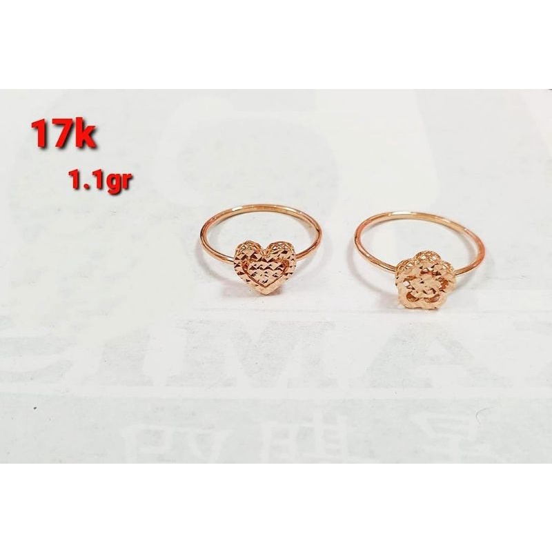 Anting kerabu anak dan dewasa emas asli 750 75% 17k rosegold model duduk paku love bunga kupu2 ukir korea model baru